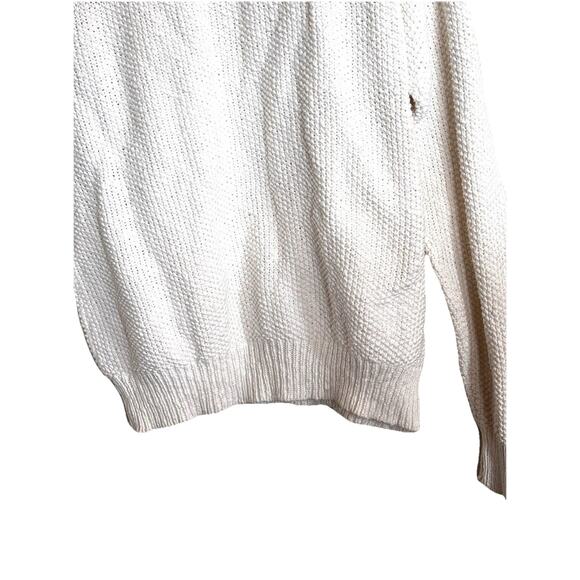 Vintage Lake Harmony Rowing Club Men’s White Fisherman’s Sweater XL Made In USA - Picture 5 of 9